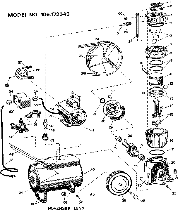 Craftsman 106172343 unit diagram