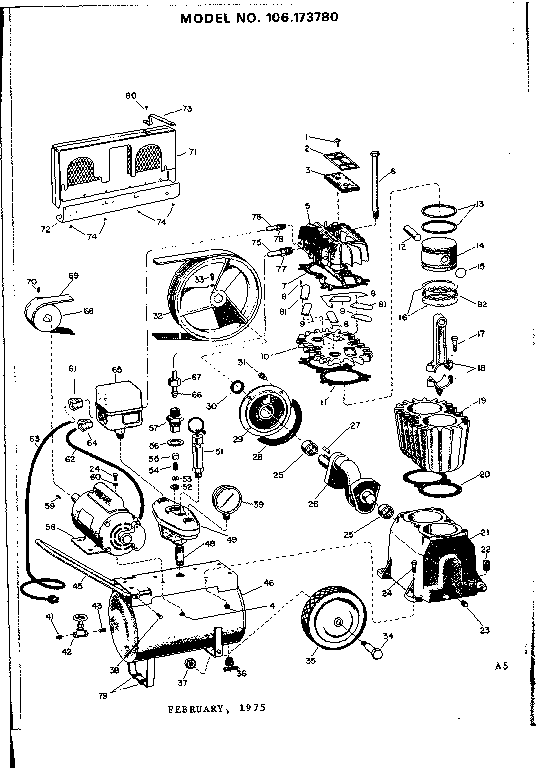 Craftsman 106173780 unit diagram
