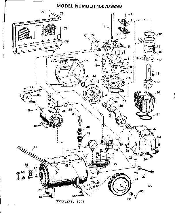 Craftsman 106173880 unit diagram