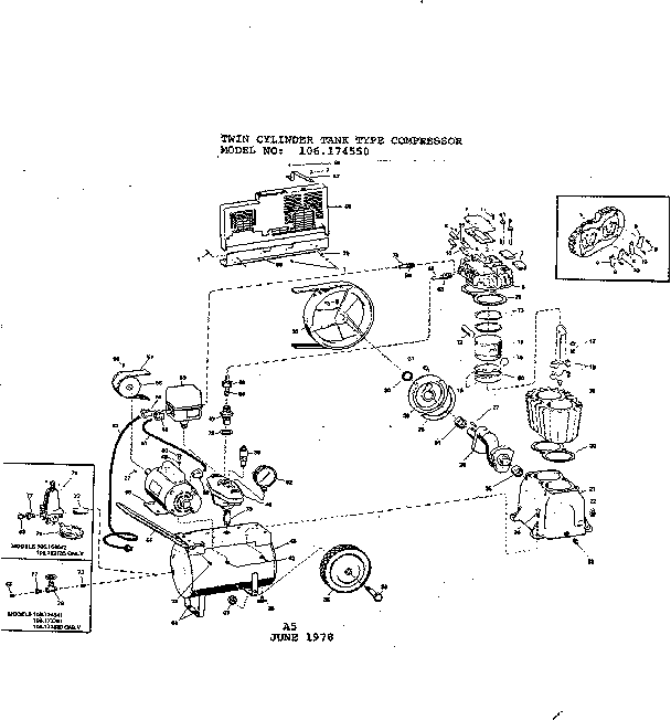 Craftsman 106174550 unit diagram
