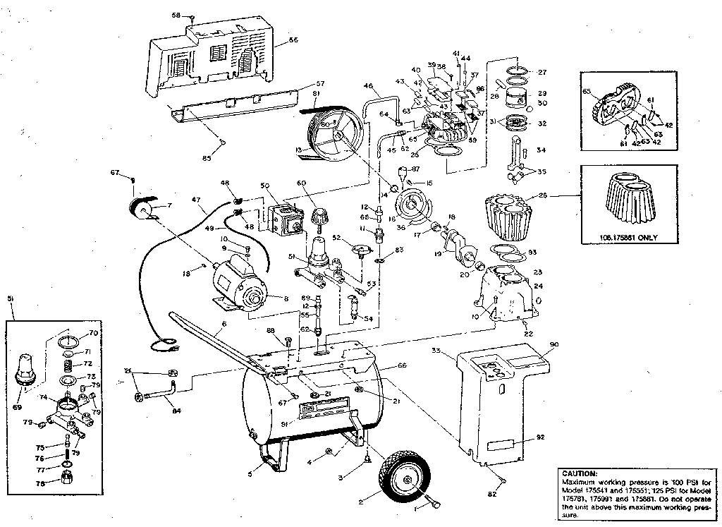 Craftsman 106175541 unit diagram