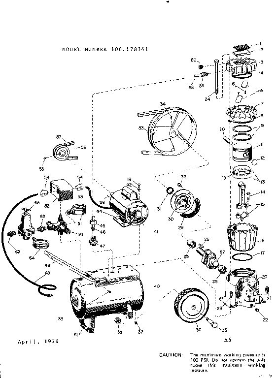 Craftsman 106178341 unit diagram