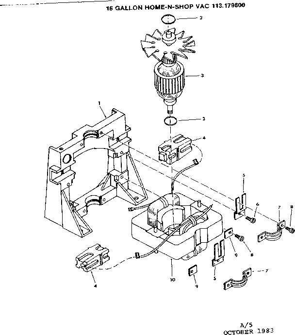 Craftsman 113179800 motor assem 25996 diagram