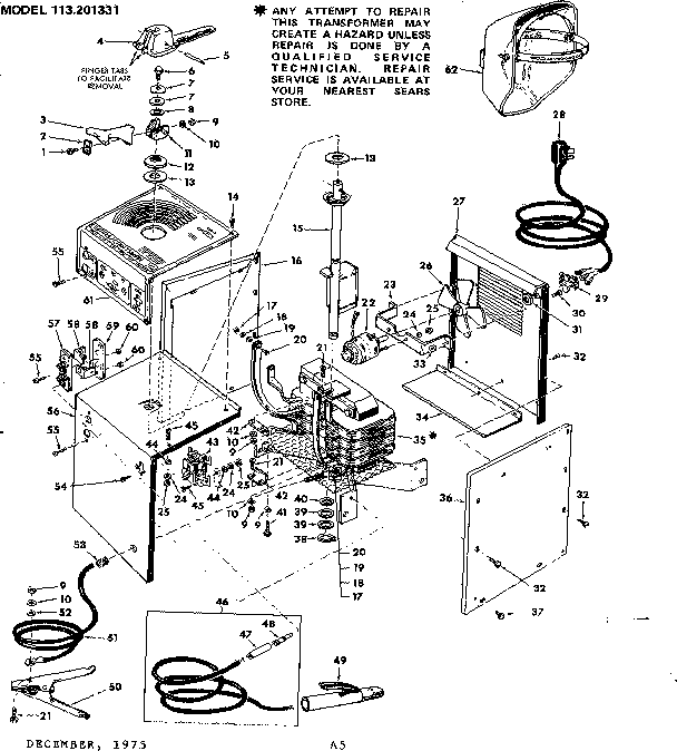 Craftsman 113201331 unit diagram