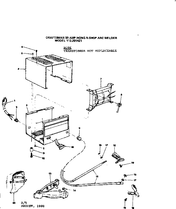 Craftsman 113201421 unit diagram