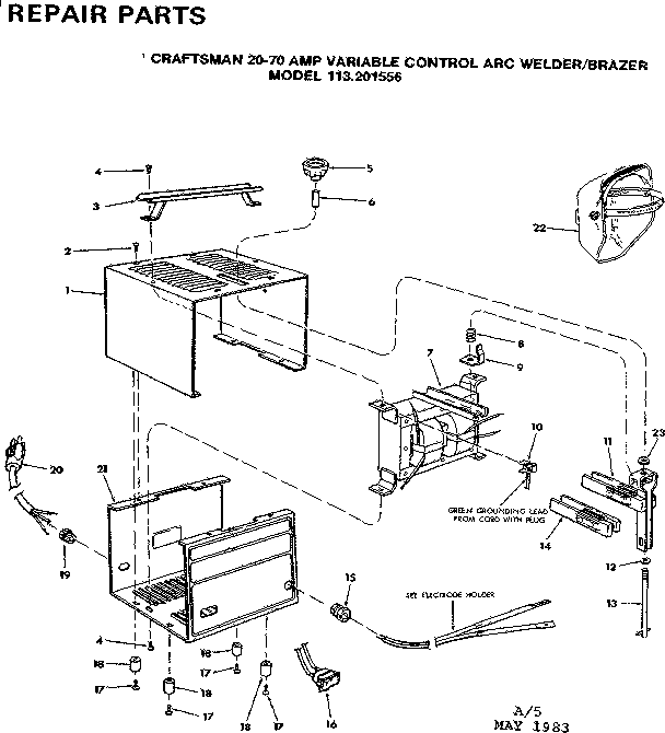 Craftsman 113201556 brazer diagram