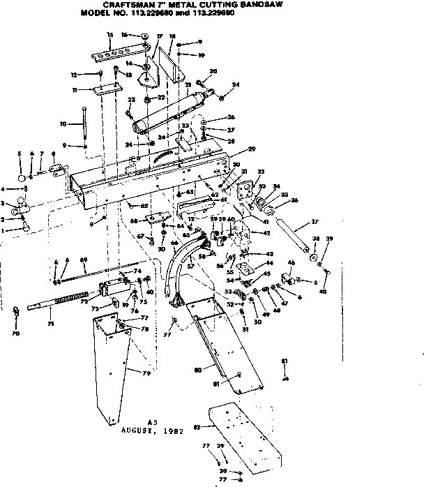 Craftsman 113229690 unit diagram