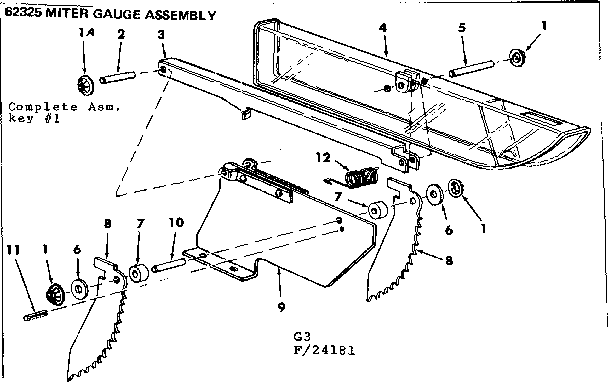 Craftsman 11324181 guard assembly diagram