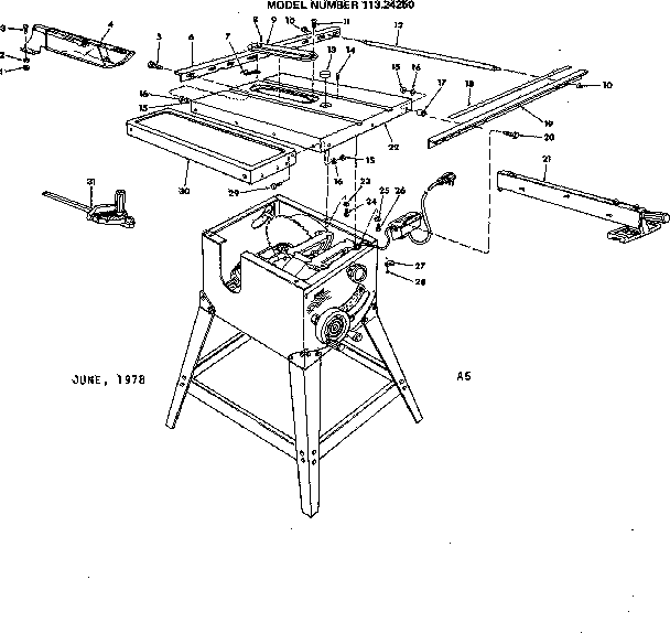 Craftsman 11324250 unit diagram