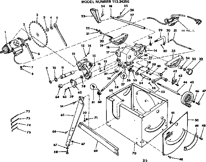 Craftsman 11324250 unit breakdown diagram