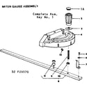 Craftsman 113295750 miter gauge assembly diagram