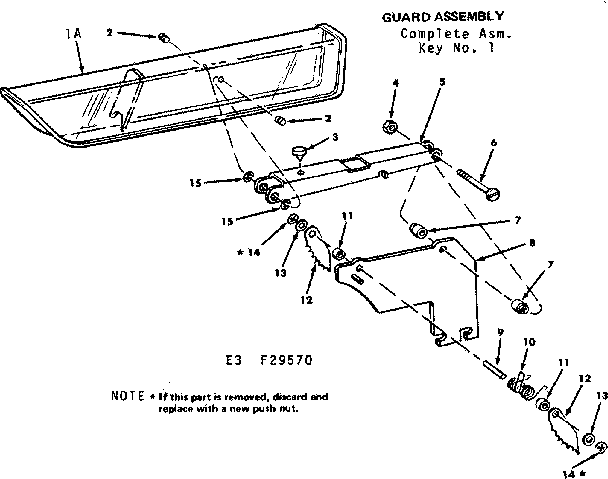 Craftsman 11329570 guard assembly diagram