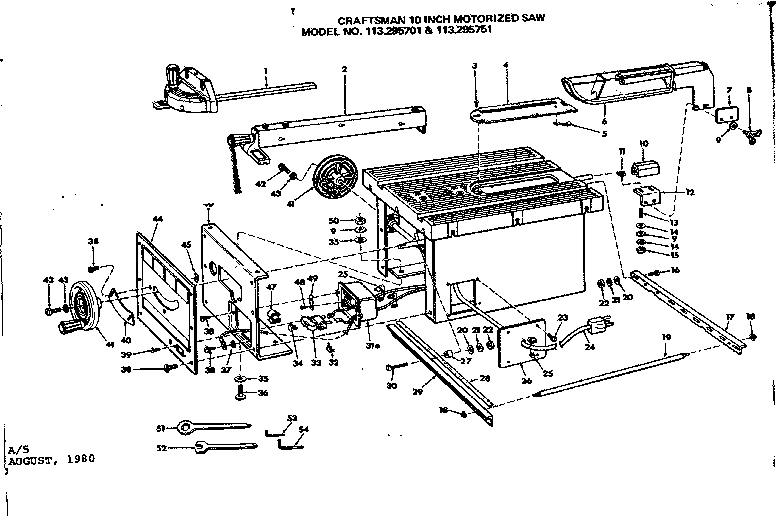 Craftsman 113295751 unit housing diagram