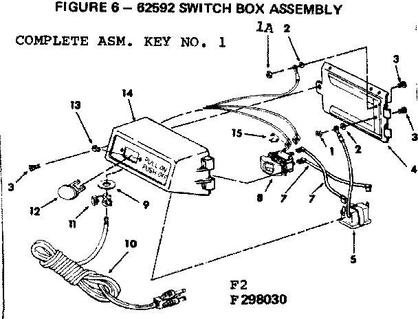 Craftsman 113298140 switch box assembly diagram