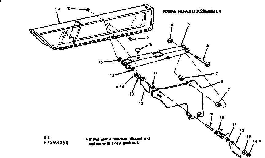 Craftsman 113298340 guard assembly diagram