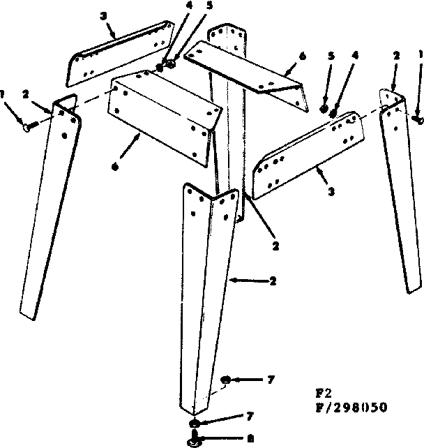 Craftsman 113298340 leg set diagram