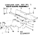 Craftsman 113298210 4-1/8 in. jointer-planer/62579 guard assembly diagram