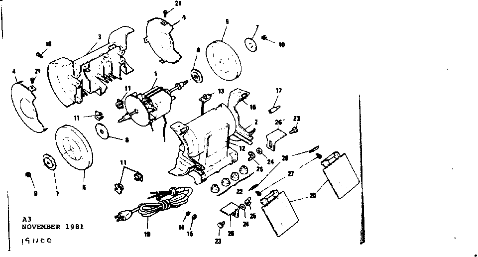 Craftsman 257191100 unit parts diagram