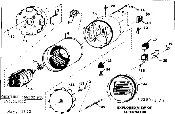 Craftsman 580320051 stator assembly diagram