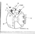 Craftsman 580320051 rear bearing carrier asm w/battery charging terminals diagram
