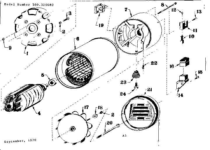 Craftsman 580320080 stator assembly diagram