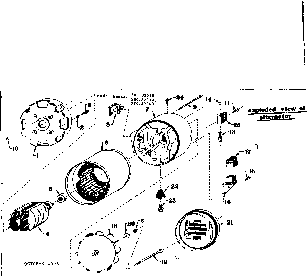 Craftsman 58057240 stator assembly diagram