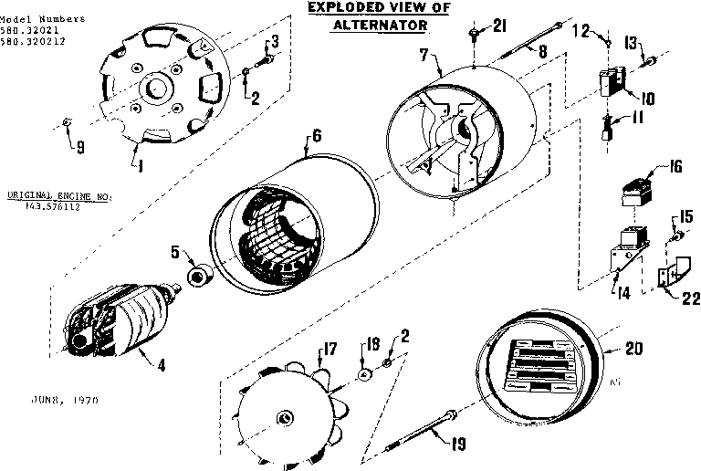 Craftsman 580320212 stator assembly diagram