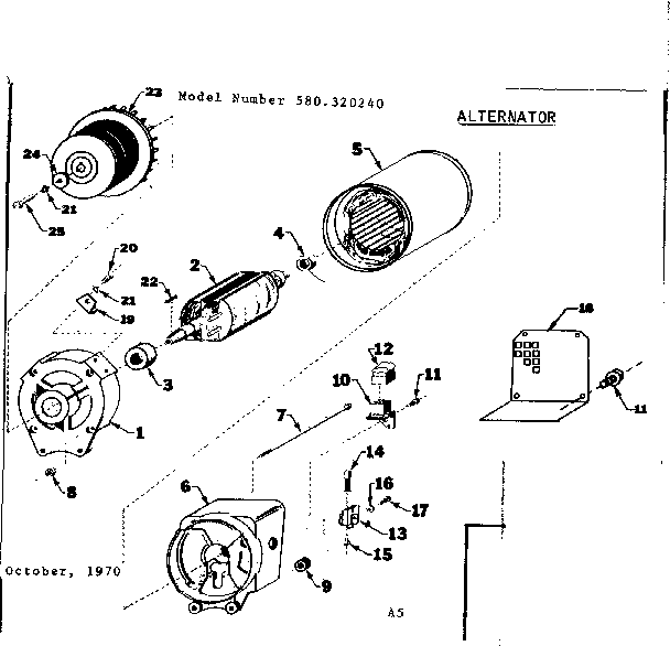Craftsman 580320240 stator assembly diagram
