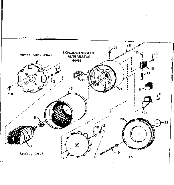 Craftsman 580320450 stator assembly diagram