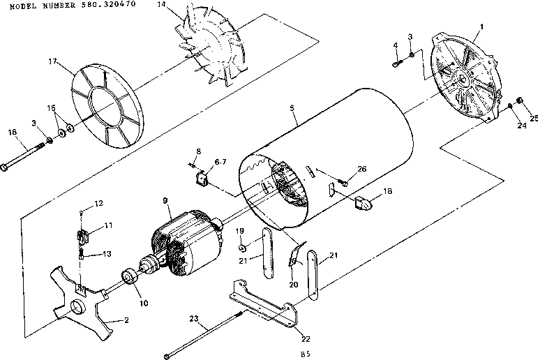 Craftsman 580320470 stator assembly diagram