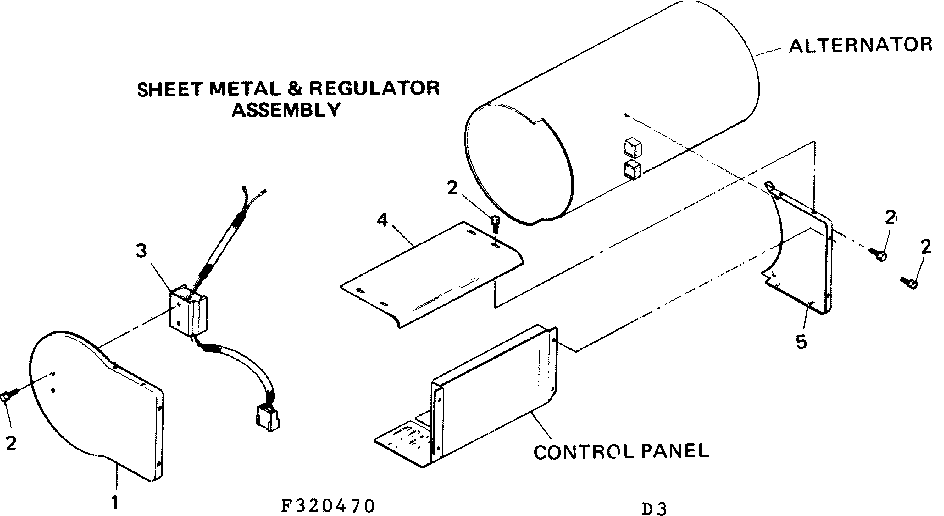 Craftsman 580320470 sheet metal & regulator assembly diagram