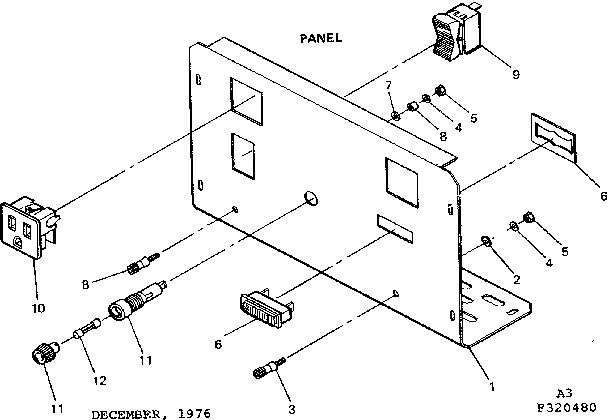 Craftsman 580320480 panel diagram