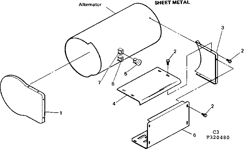 Craftsman 580320480 sheet metal diagram