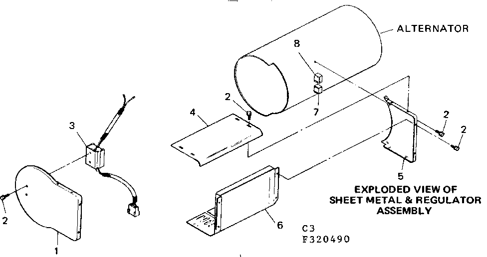 Craftsman 580320490 sheet metal & regulator assembly diagram