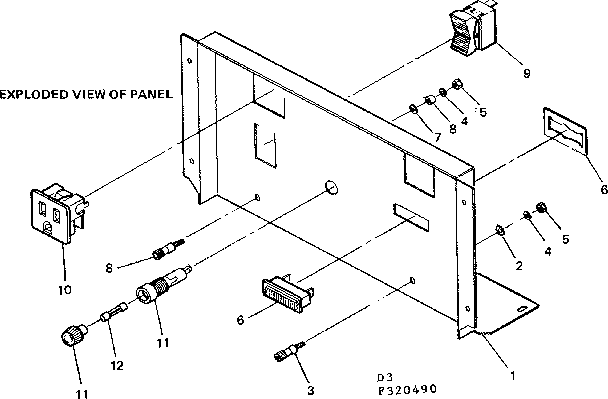 Craftsman 580320490 panel diagram