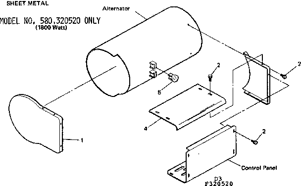 Craftsman 580321480 sheet metal diagram