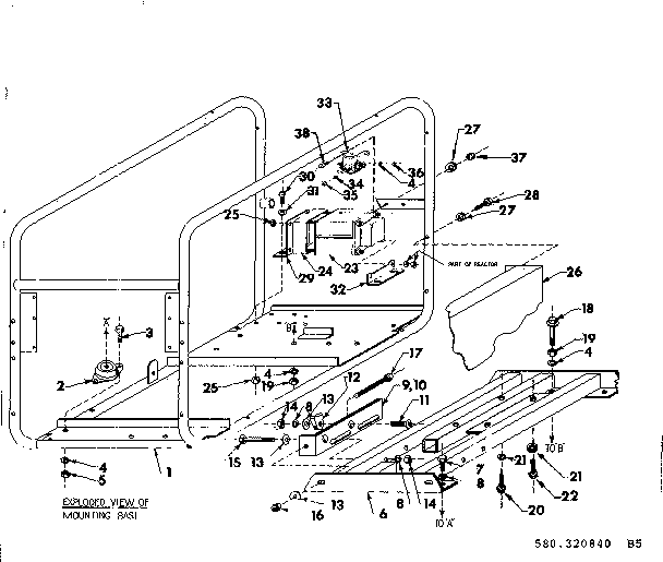Craftsman 580320840 mounting base diagram