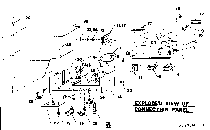 Craftsman 580320840 connection panel diagram