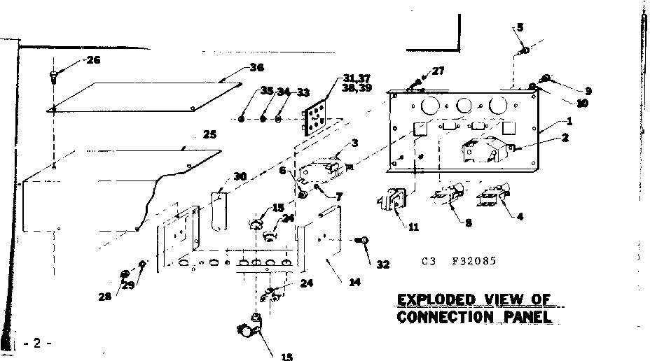 Craftsman 58032085 connection panel diagram