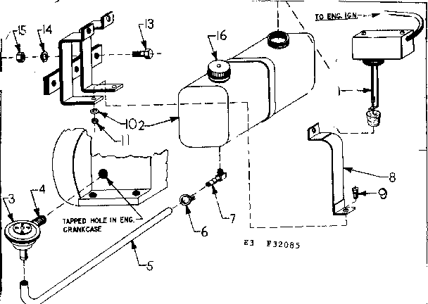 Craftsman 58032085 low oil shut-off system diagram