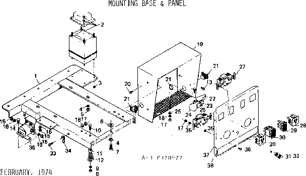 Craftsman 580320972 mounting base & panel diagram