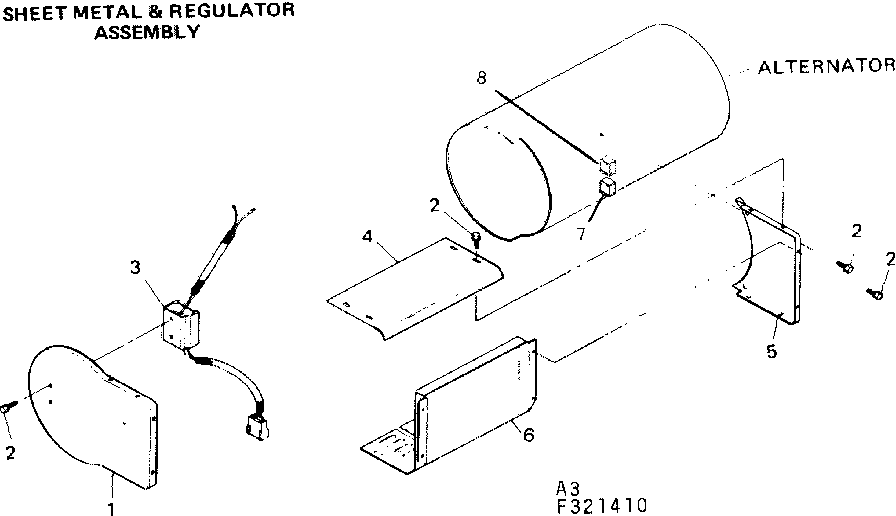 Craftsman 580321410 sheet metal & regulator assembly diagram