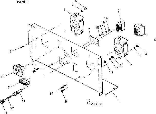 Craftsman 580321410 panel diagram