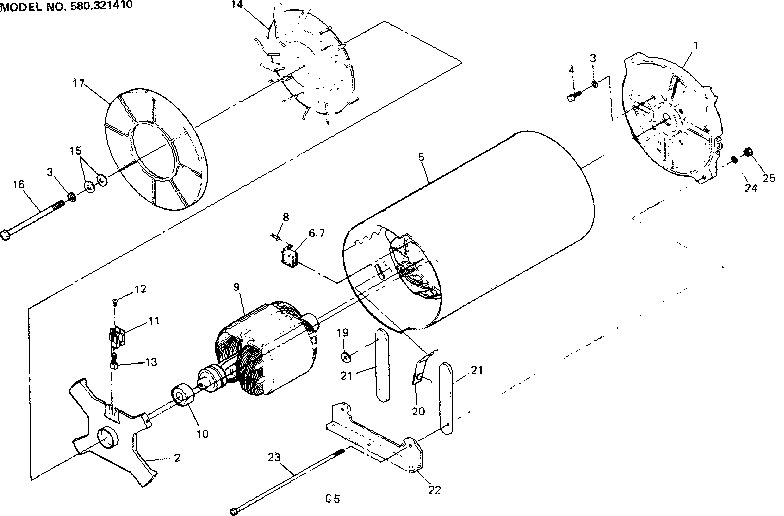 Craftsman 580321410 stator assembly diagram