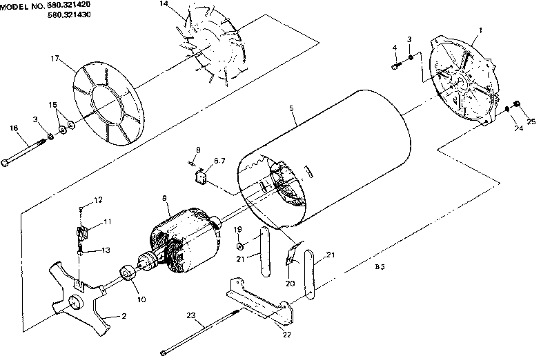 Craftsman 580321420 stator assembly diagram