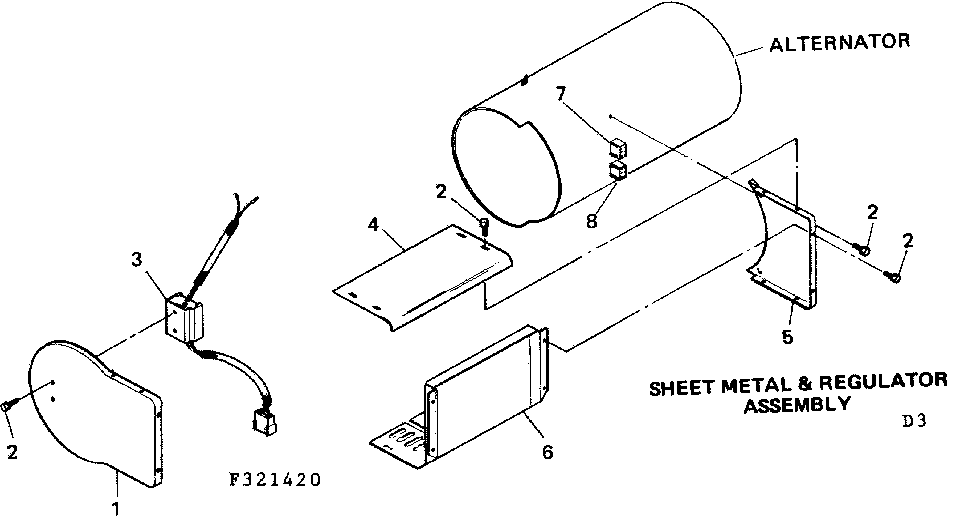 Craftsman 580321420 sheet metal & regulator assembly diagram