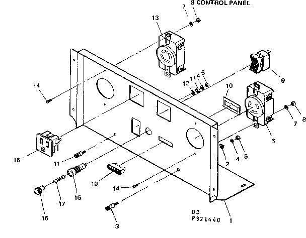 Craftsman 580321450 control panel diagram