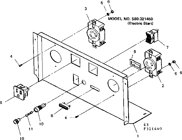 Craftsman 580321450 electric start diagram