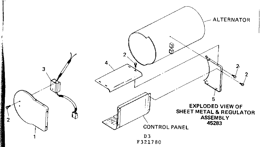 Craftsman 580321780 sheet metal & regulator asm diagram