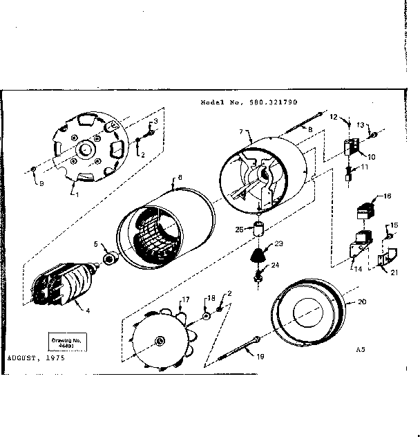 Craftsman 580321790 stator assembly diagram
